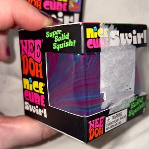 Trendy Brand New NeeDoh Swirl Super Solid Squish - Purple, Blue, & Pink🔥